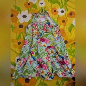 Tropical Floral Kids Dress X2